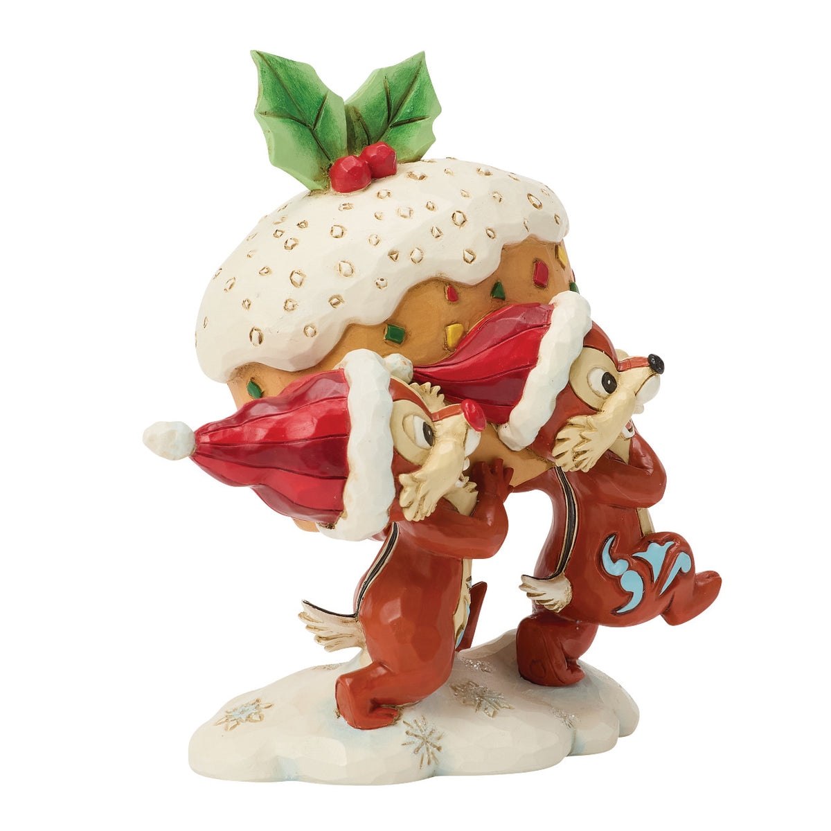Disney Traditions by Jim Shore Christmas Figurine - Chip ’n Dale with Fruitcake - 11cm | Delivery ± 3 weeks