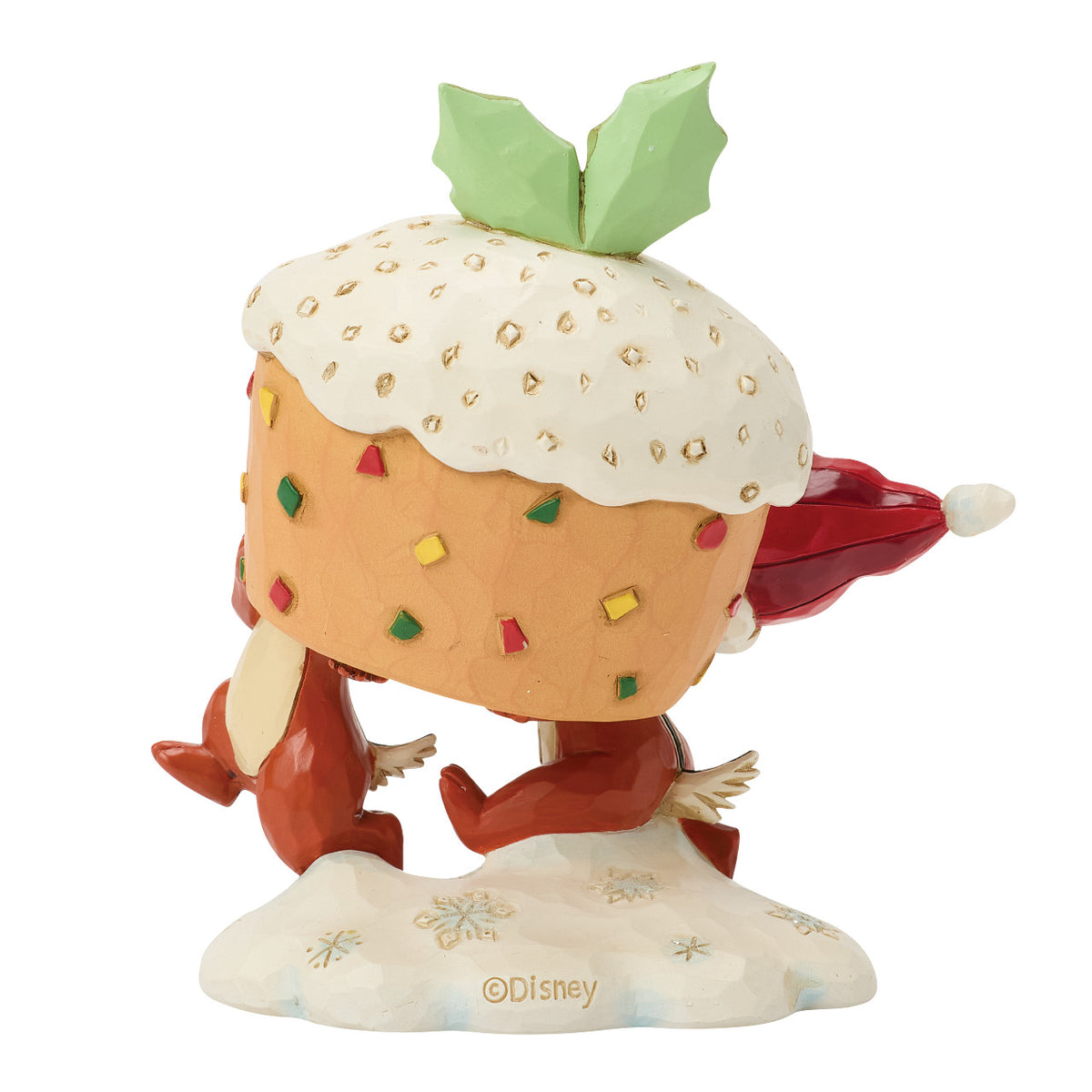 Disney Traditions by Jim Shore Christmas Figurine - Chip ’n Dale with Fruitcake - 11cm | Delivery ± 3 weeks