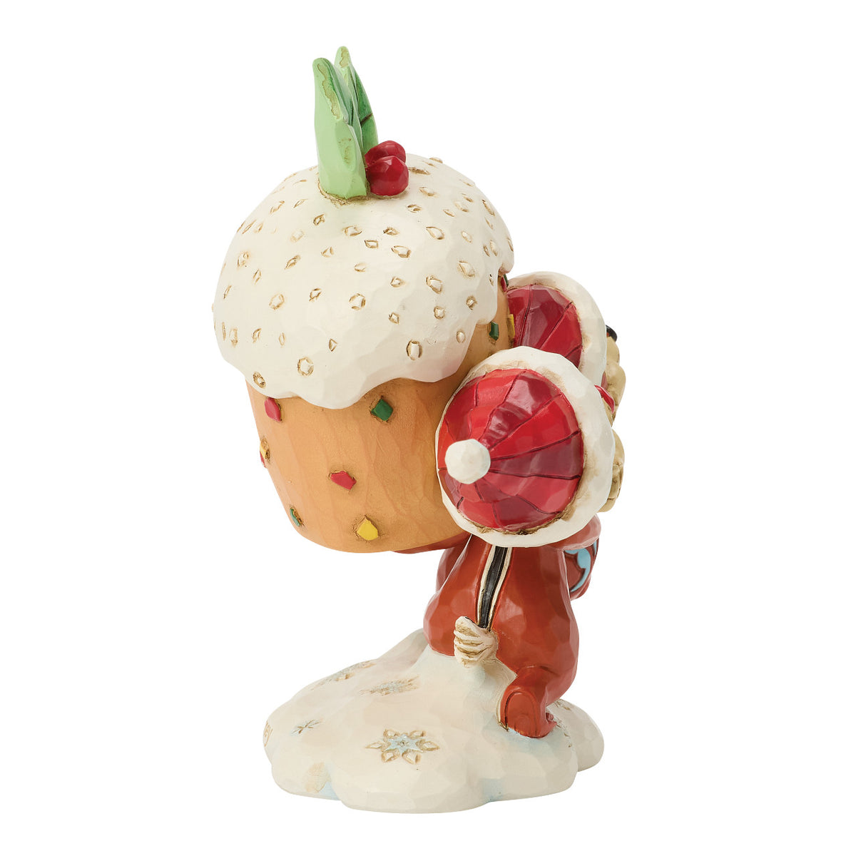 Disney Traditions by Jim Shore Christmas Figurine - Chip ’n Dale with Fruitcake - 11cm | Delivery ± 3 weeks
