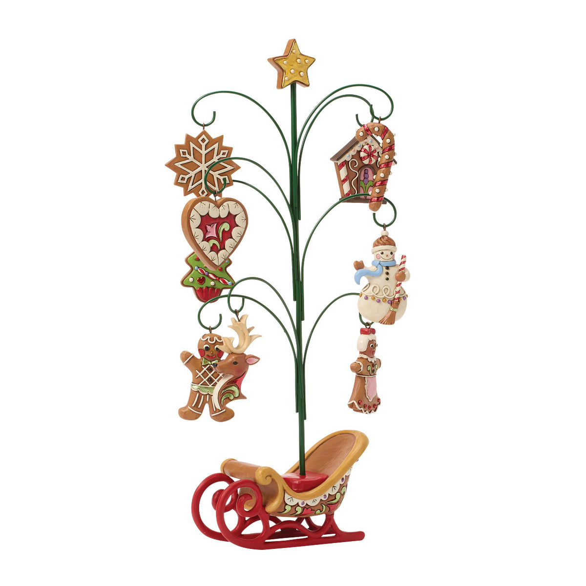 Jim Shore Heartwood Creek Christmas Figurine - Gingerbread Tree with Cookie Ornaments - 33.5cm | Delivery ± 3 weeks