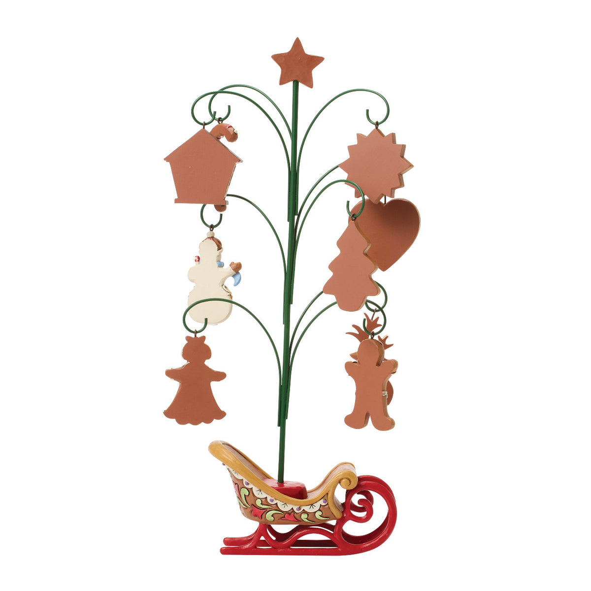 Jim Shore Heartwood Creek Christmas Figurine - Gingerbread Tree with Cookie Ornaments - 33.5cm | Delivery ± 3 weeks