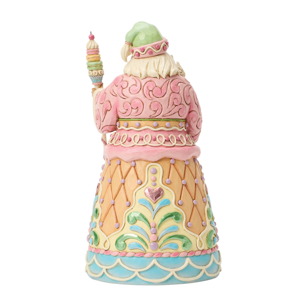 Jim Shore Heartwood Creek Christmas Figurine - Sweets Santa with Macaron Staff - 25.5cm | Delivery ± 3 weeks