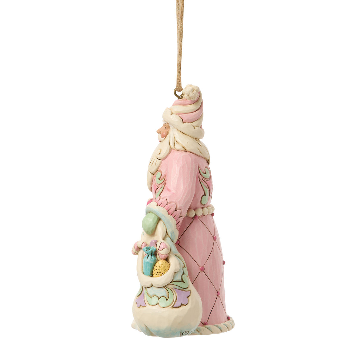 Jim Shore Heartwood Creek Christmas Ornament - Sweets Santa with a Bag of Candy - 11.5cm | Delivery ± 3 weeks