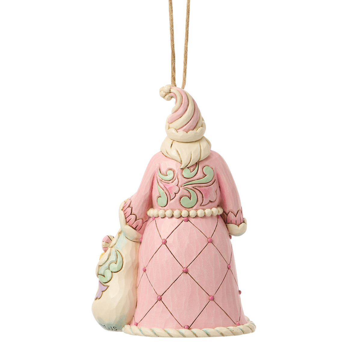 Jim Shore Heartwood Creek Christmas Ornament - Sweets Santa with a Bag of Candy - 11.5cm | Delivery ± 3 weeks