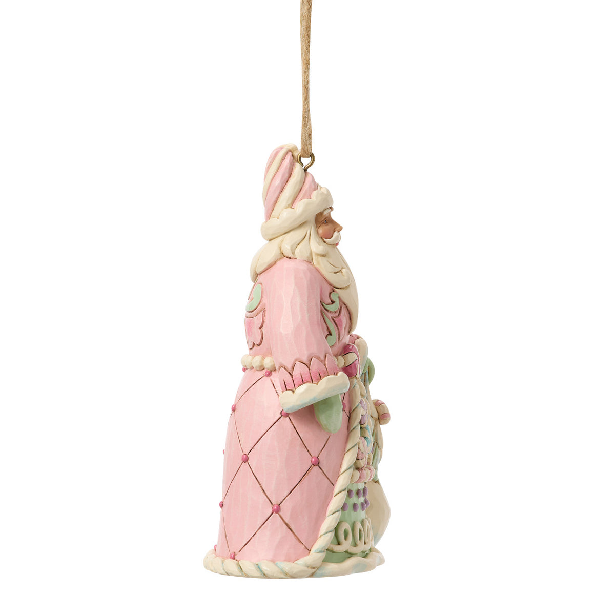 Jim Shore Heartwood Creek Christmas Ornament - Sweets Santa with a Bag of Candy - 11.5cm | Delivery ± 3 weeks