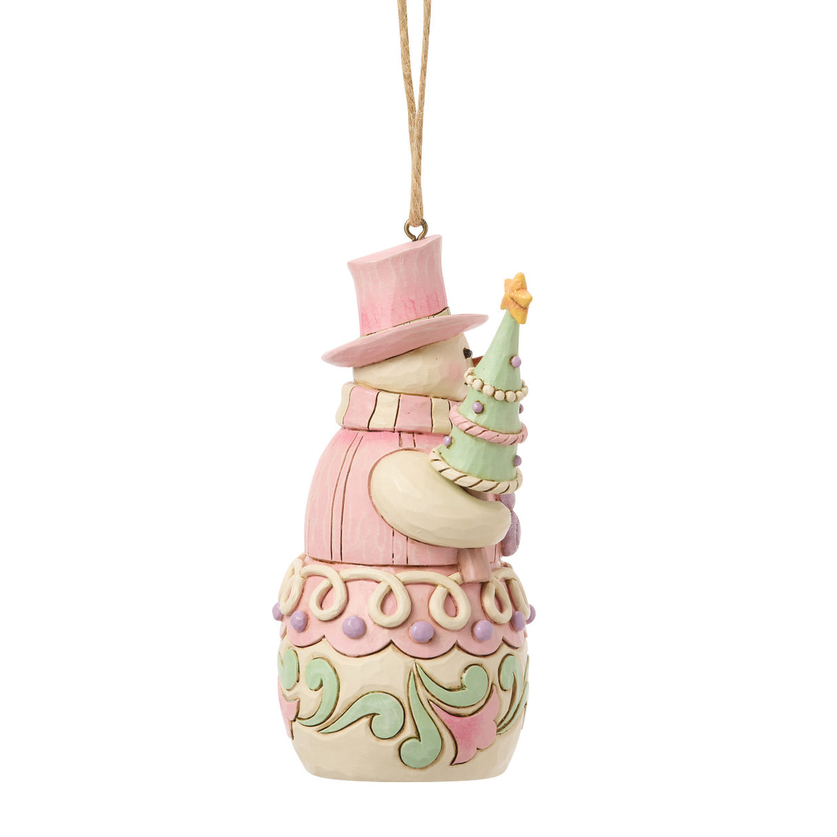 Jim Shore Heartwood Creek Kerstornament - Sweets Snowman with Tree - 11cm