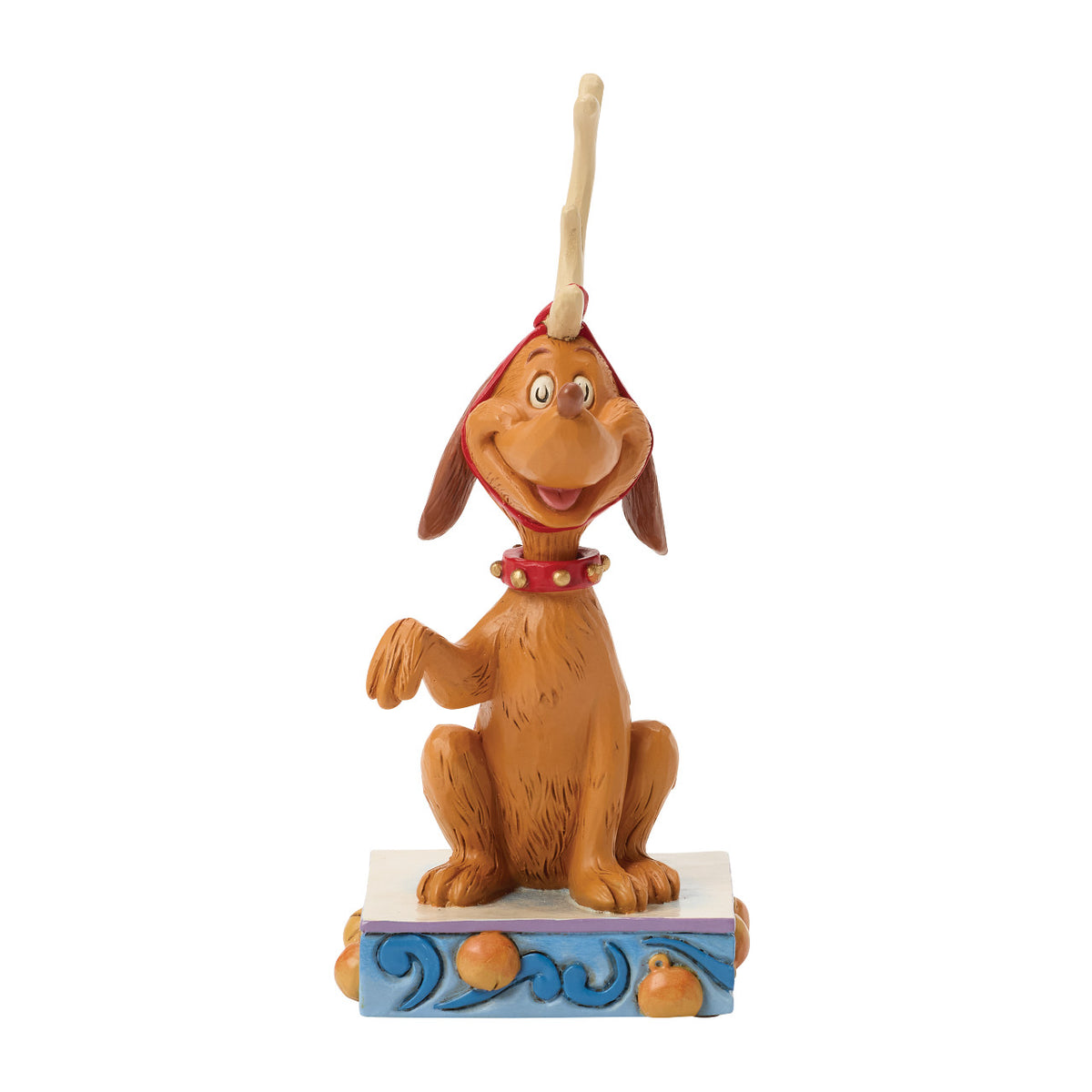 Jim Shore The Grinch Christmas Figurine - Max with Christmas Bell - 13.5cm | Delivery ± 3 weeks