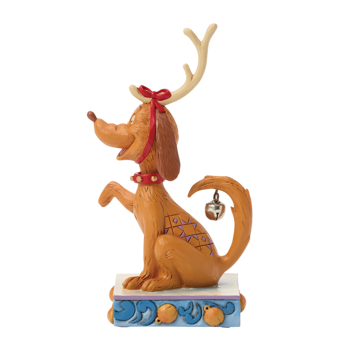 Jim Shore The Grinch Christmas Figurine - Max with Christmas Bell - 13.5cm | Delivery ± 3 weeks