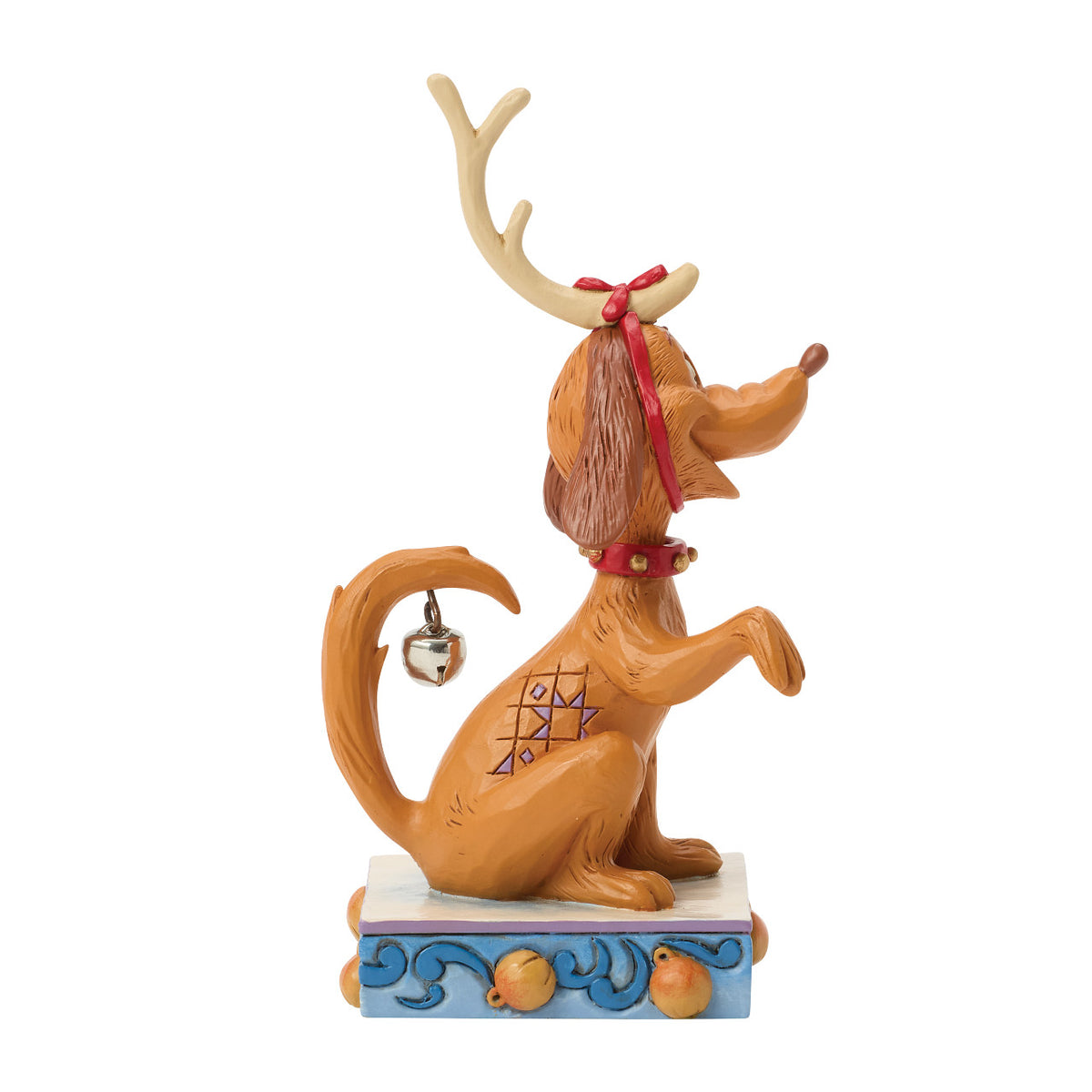 Jim Shore The Grinch Christmas Figurine - Max with Christmas Bell - 13.5cm | Delivery ± 3 weeks