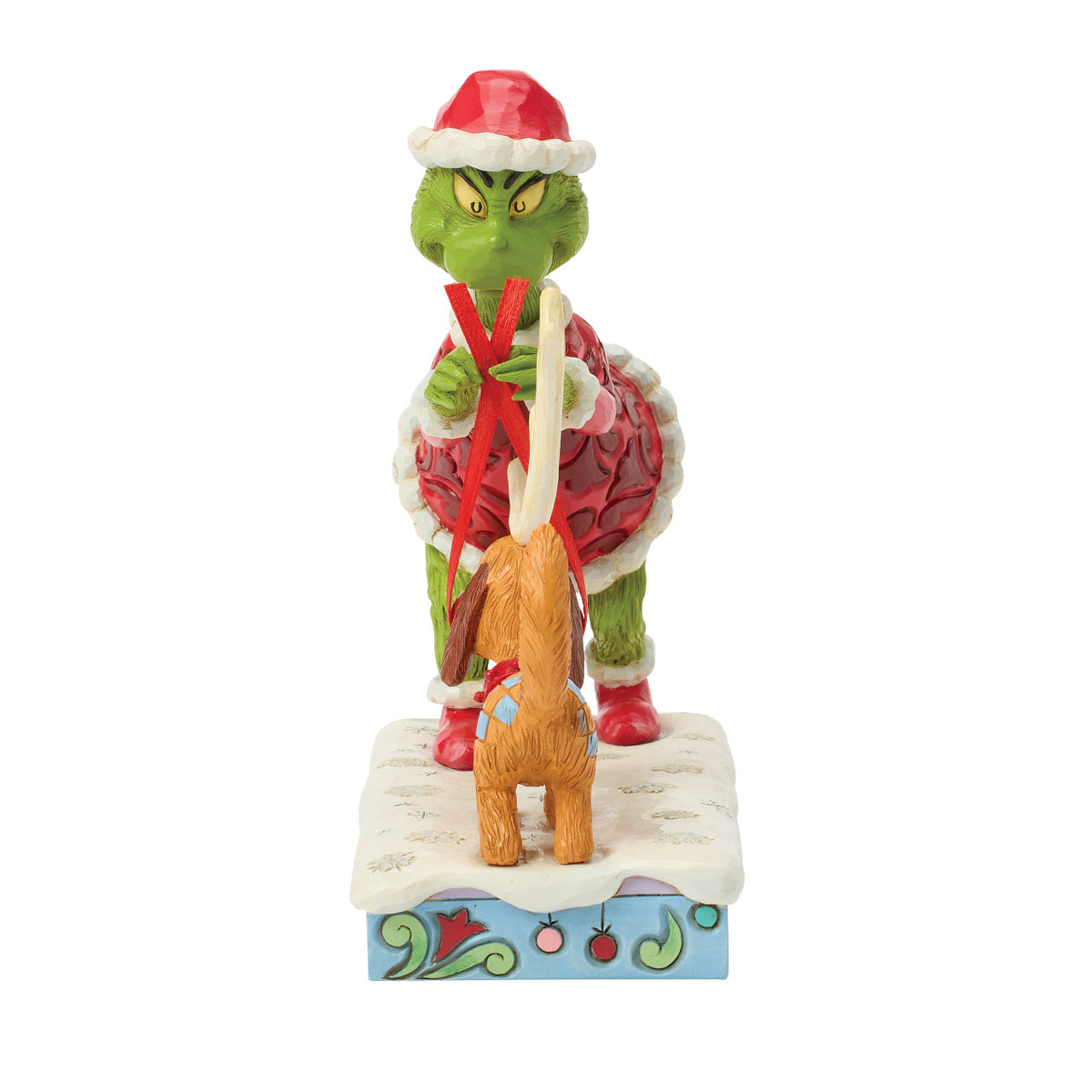 Jim Shore The Grinch Christmas Figurine - With Max & Reindeer Antler - 16cm | Delivery ± 3 weeks