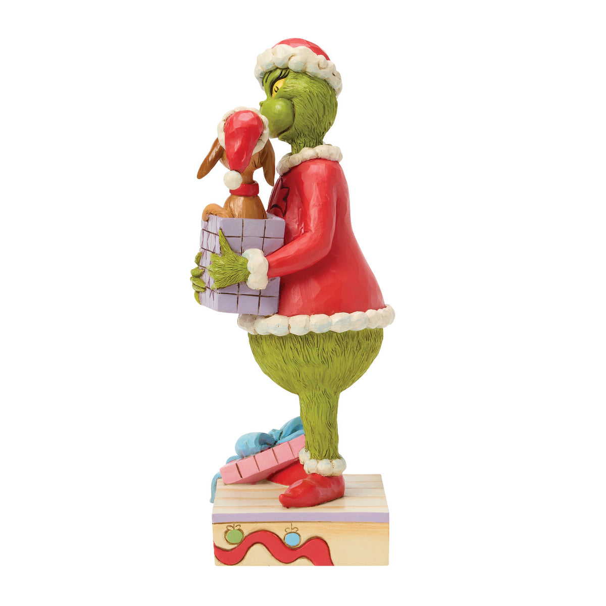 Jim Shore The Grinch Christmas Figurine - With Christmas Present & Max - 24cm | Delivery ± 3 weeks