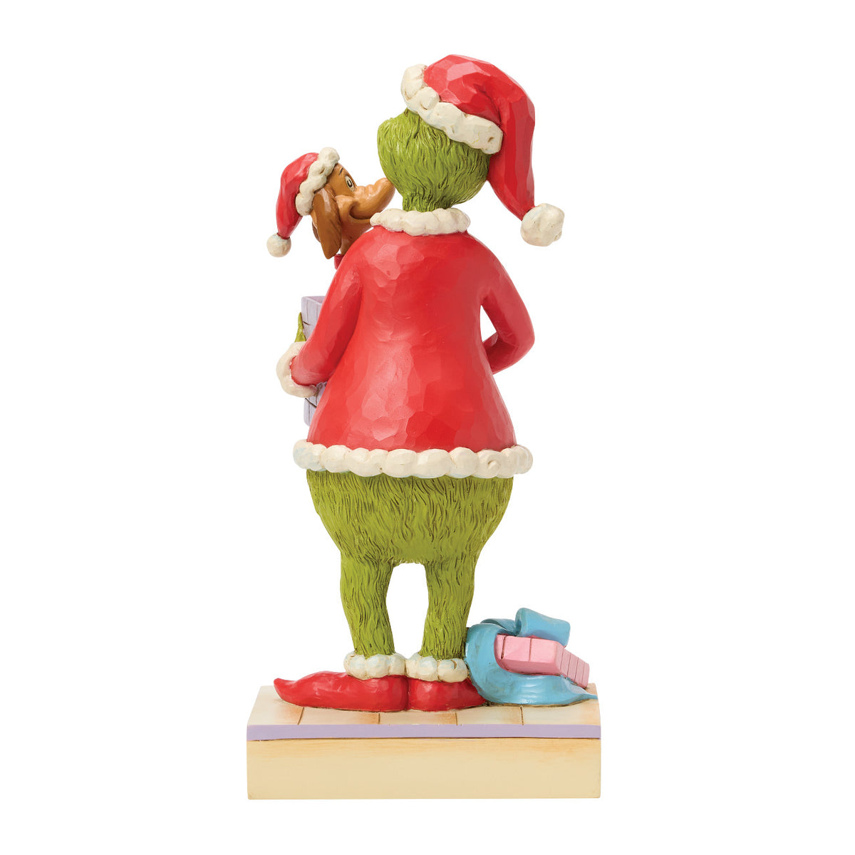 Jim Shore The Grinch Christmas Figurine - With Christmas Present & Max - 24cm | Delivery ± 3 weeks