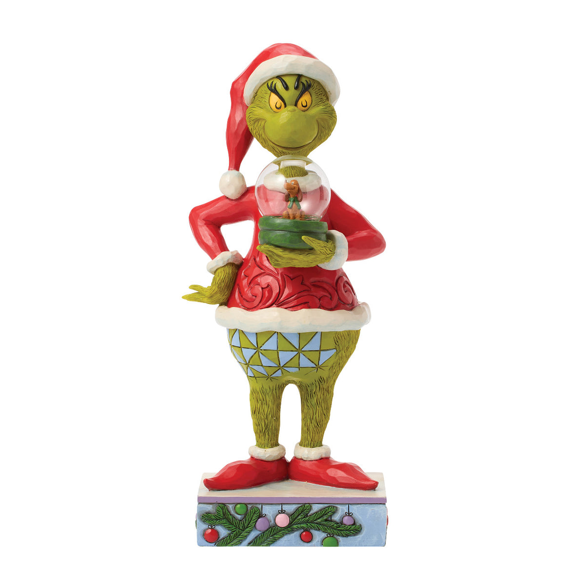 Jim Shore The Grinch Christmas Figurine - With Max & Dome - 23.5cm | Delivery ± 3 weeks