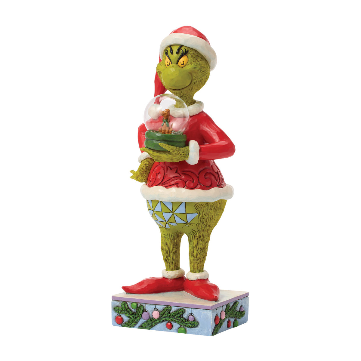 Jim Shore The Grinch Christmas Figurine - With Max & Dome - 23.5cm | Delivery ± 3 weeks