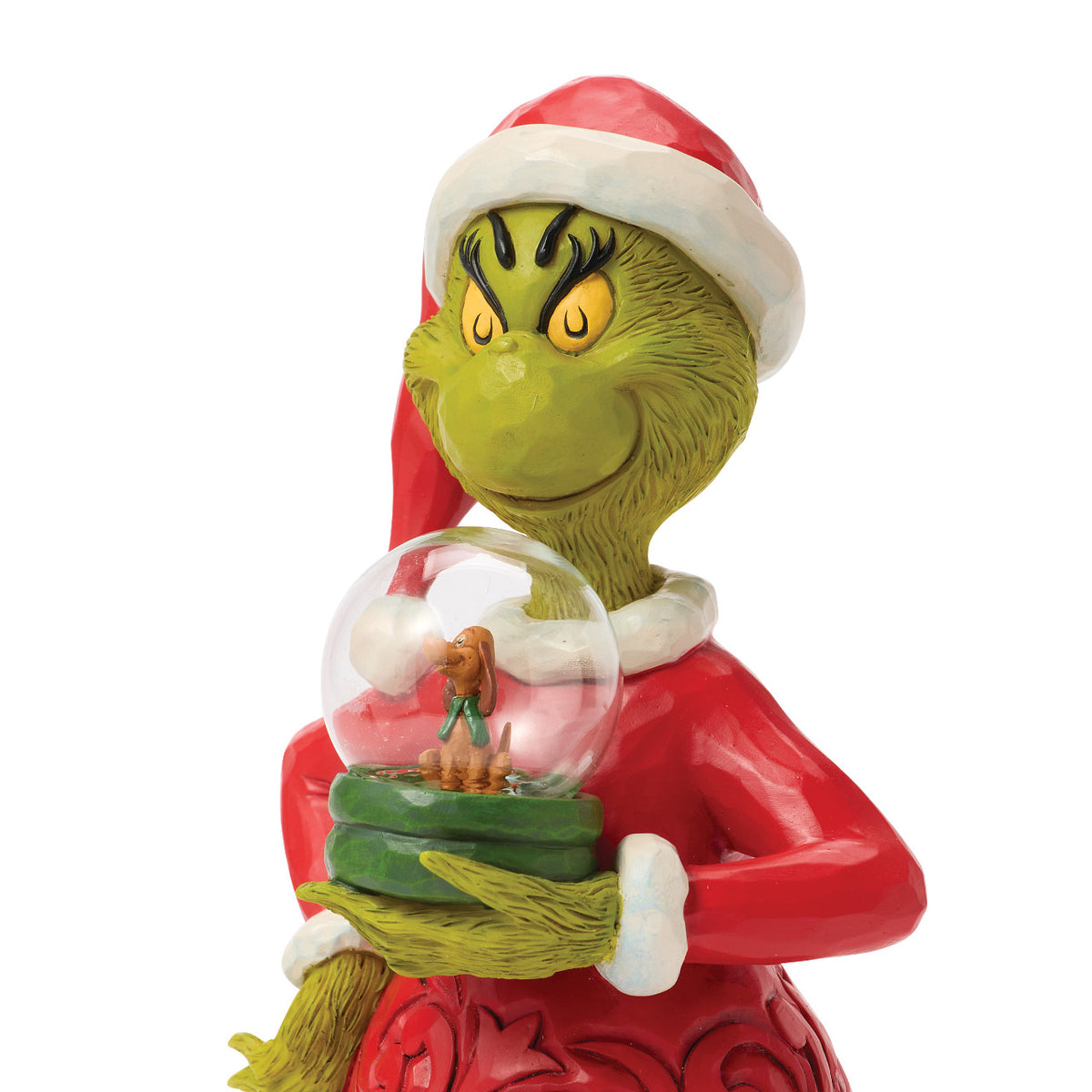 Jim Shore The Grinch Christmas Figurine - With Max & Dome - 23.5cm | Delivery ± 3 weeks