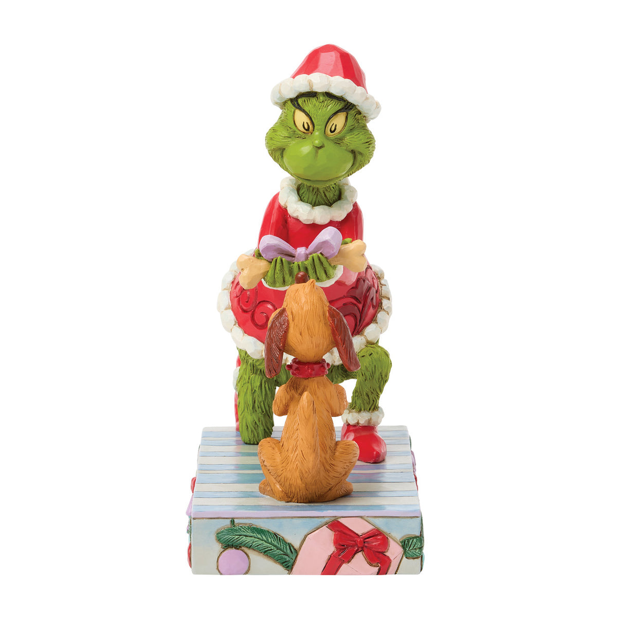 Jim Shore The Grinch Christmas Figurine - With Max & Bone - 16.5cm | Delivery ± 4 weeks