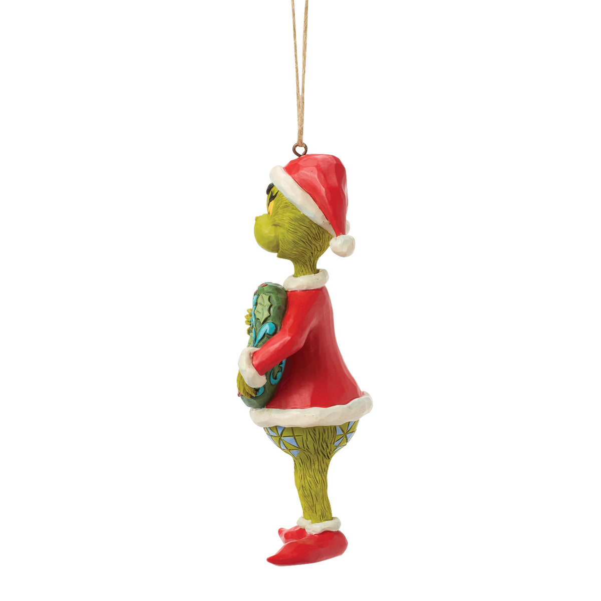 Jim Shore The Grinch Christmas Ornament - With Christmas Wreath 2026 - 13.5cm