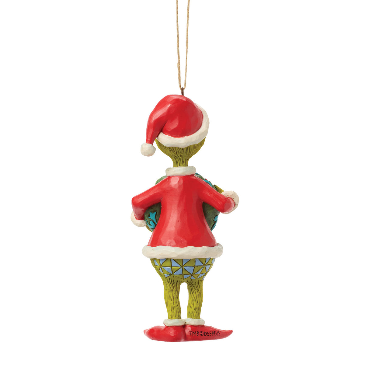Jim Shore The Grinch Christmas Ornament - With Christmas Wreath 2026 - 13.5cm