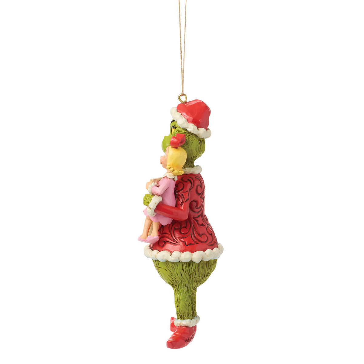 Jim Shore The Grinch Christmas Ornament - With Cindy-Lou & Sign - 13cm | Delivery ± 3 weeks