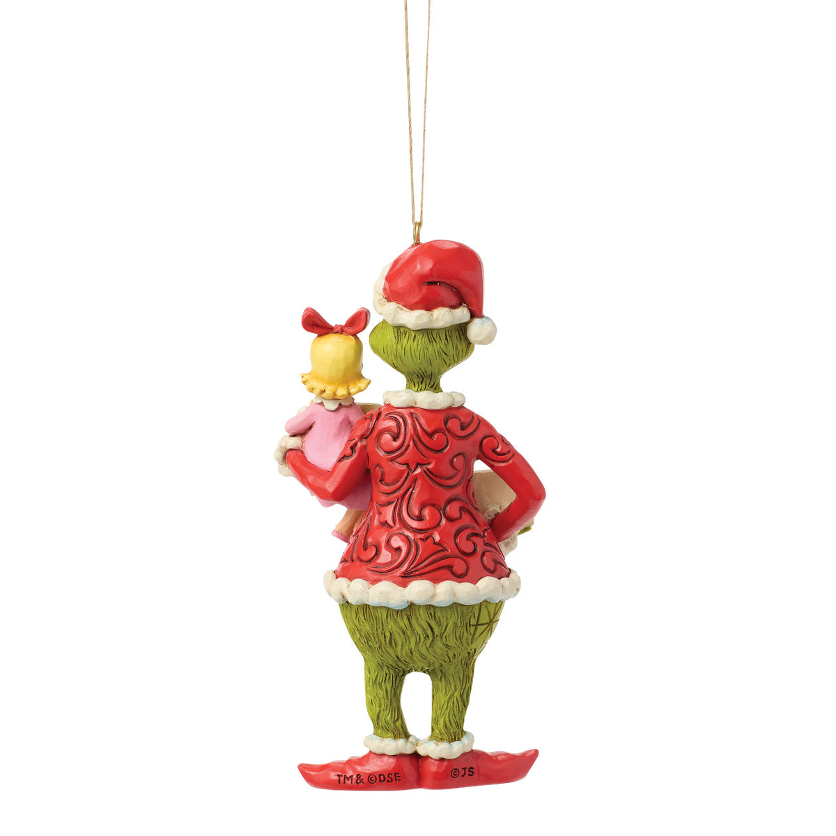 Jim Shore The Grinch Christmas Ornament - With Cindy-Lou & Sign - 13cm | Delivery ± 3 weeks
