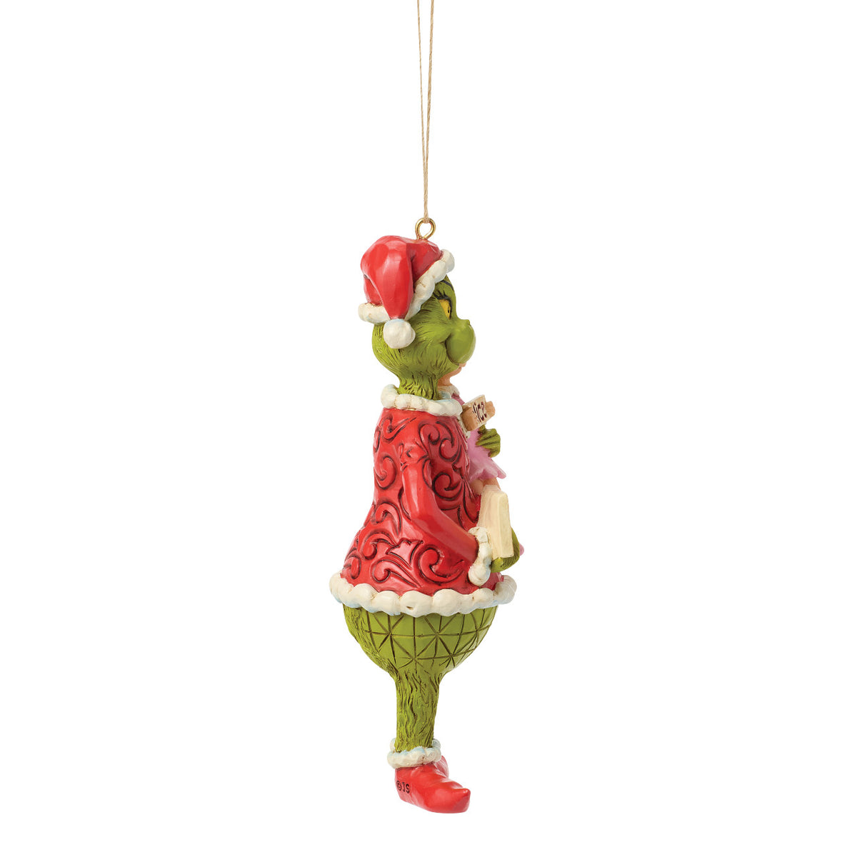 Jim Shore The Grinch Christmas Ornament - With Cindy-Lou & Sign - 13cm | Delivery ± 3 weeks