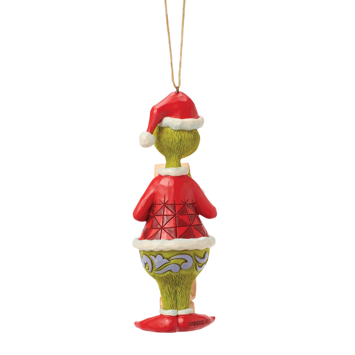 Jim Shore The Grinch Christmas Ornament - With Naughty & Nice List - 13.5cm