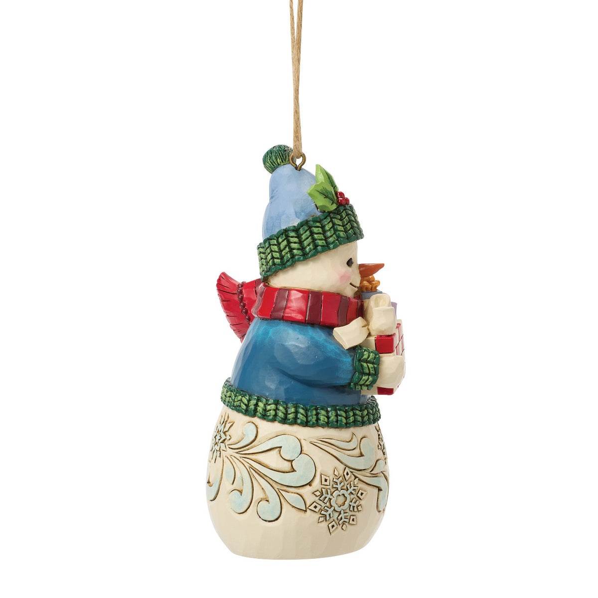 Jim Shore Heartwood Creek Christmas Ornament - Snowman with Arms Full - 11.5cm | Delivery ± 3 weeks