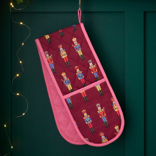 Viv! Christmas Double Oven Glove - Nutcracker