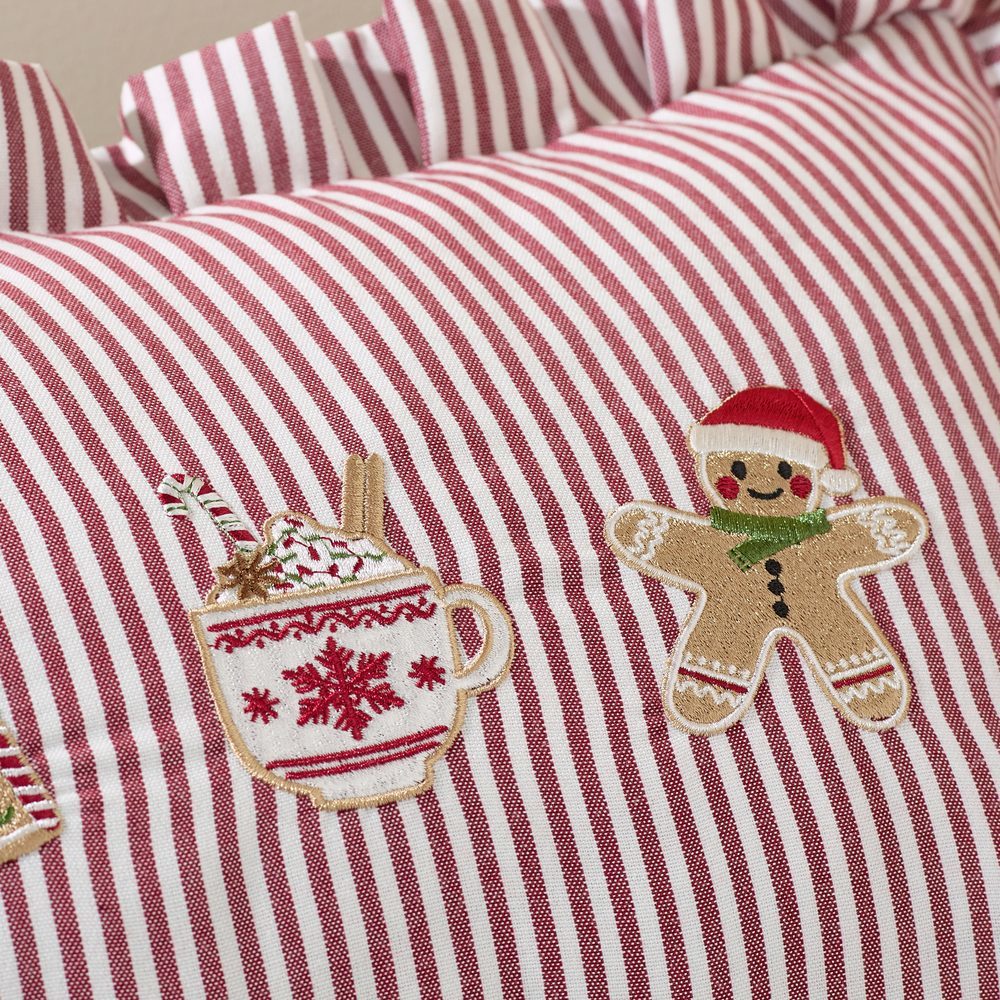 Viv! Christmas Kerst Kussen - Gingerbread - 30 x 50 cm
