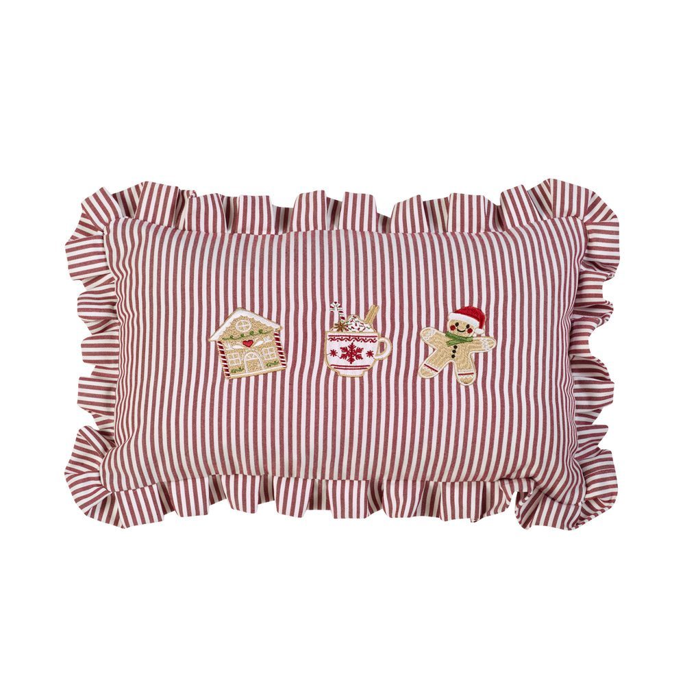 Viv! Christmas Kerst Kussen - Gingerbread - 30 x 50 cm