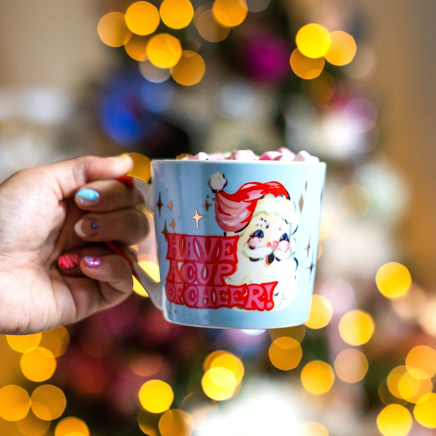 Eleanor Bowmer Christmas Mug - 'Cup of Cheer' Santa Mug