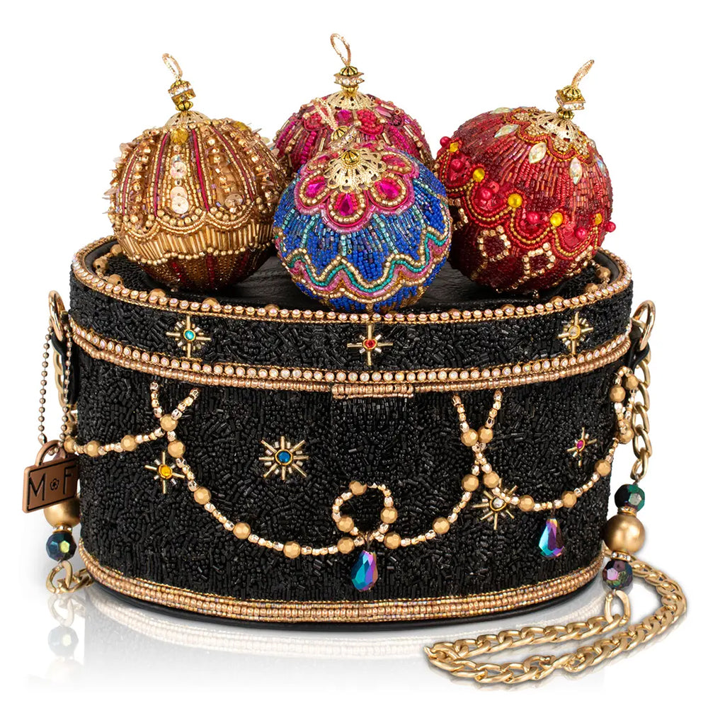 Mary Frances Handmade Christmas Bag - Tree Trimmings Beaded Ornament