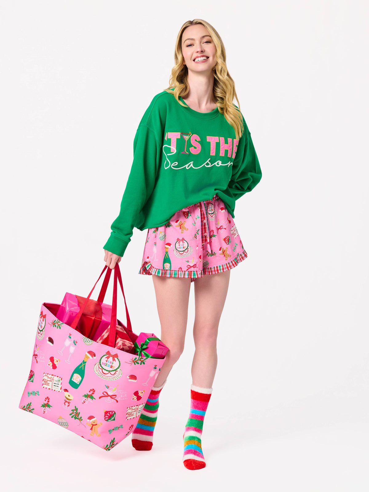 Shiraleah Weihnachtstasche - Celebration Tote Bag