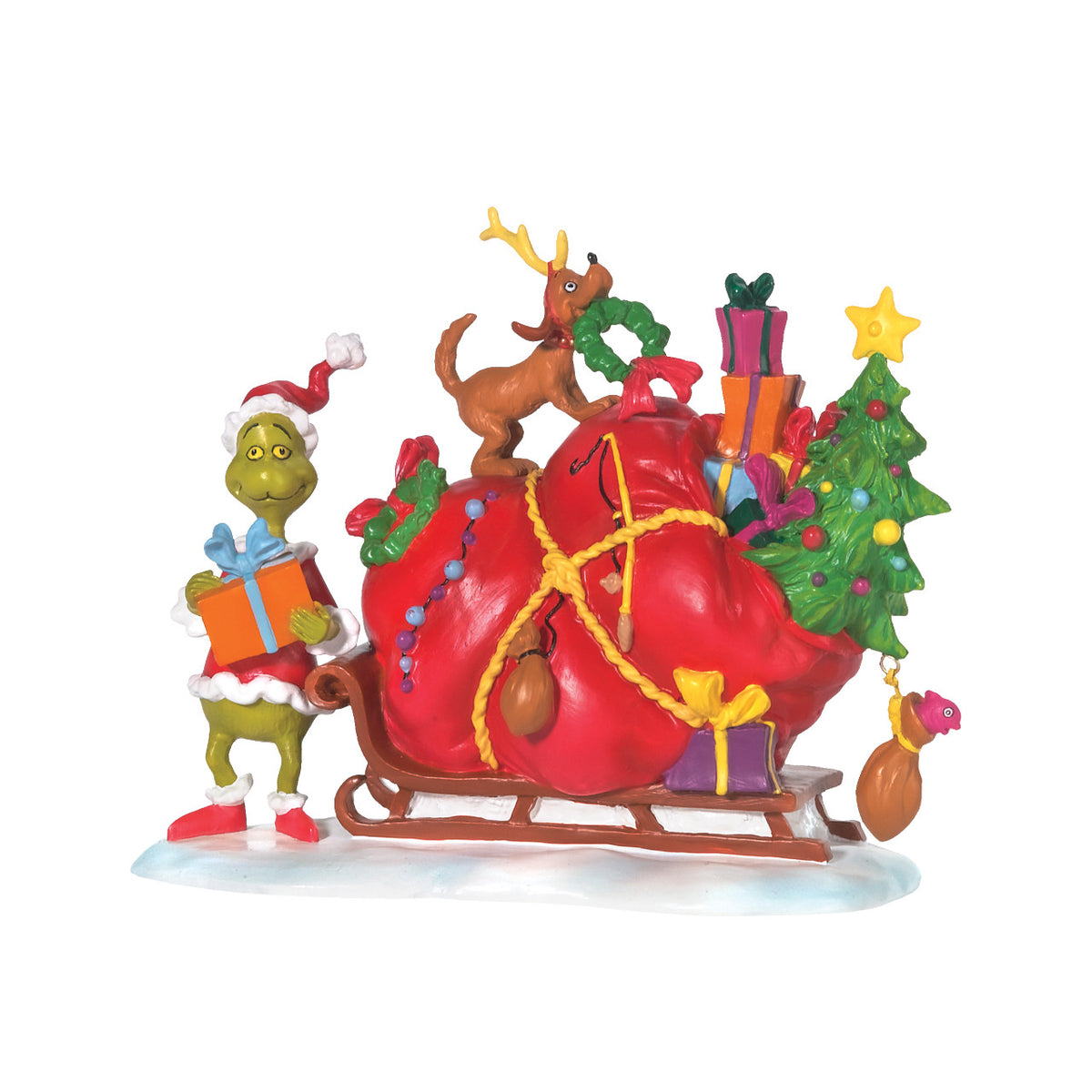 Department 56 The Grinch Village Christmas Figurine - The Grinch's Small Heart Grew - 12cm | Delivery ± 3 weeks