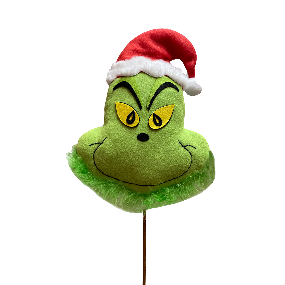 Viv! Christmas Kersttak - Groen Monster Hoofd met Kerstmuts - groen - 61cm