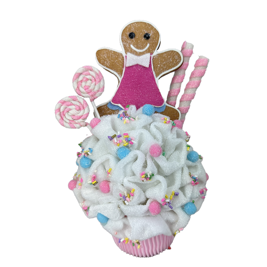 Viv! Christmas Weihnachtsanhänger - Lebkuchen-Cupcake - Pastell - 25 cm