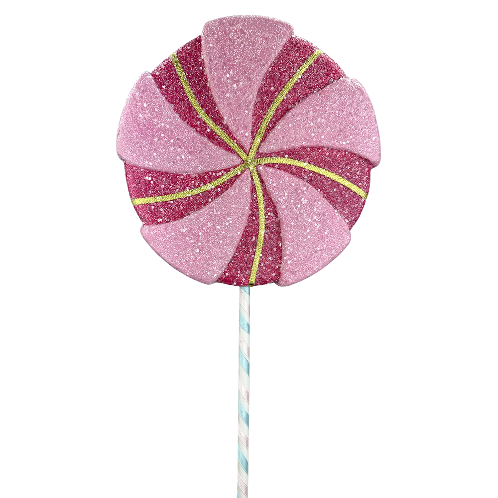 Viv! Christmas Pick - XL Candy Lollipop - Pink Gold - 66 cm