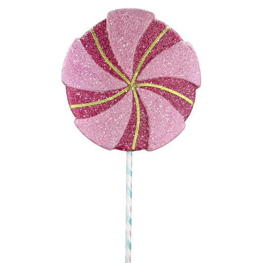 Viv! Christmas Kersttak - XL Snoep Lolly - roze goud - 66cm