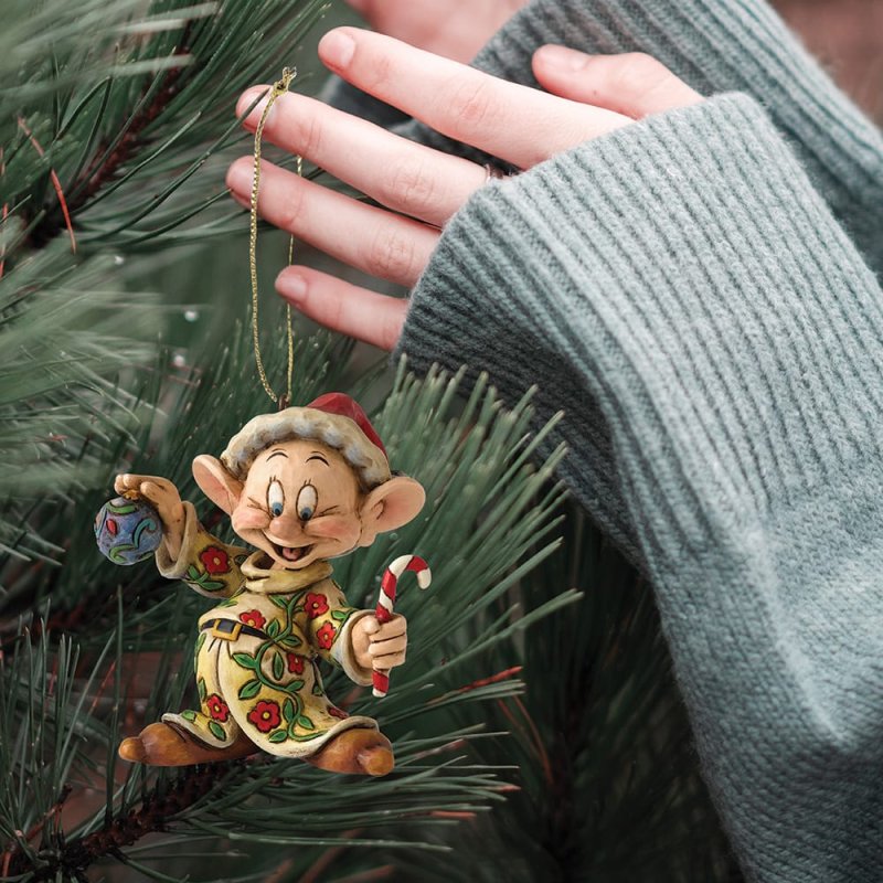 Disney Traditions by Jim Shore Christmas Ornament - Snow White Dopey - 6.5cm | Delivery ± 3 weeks