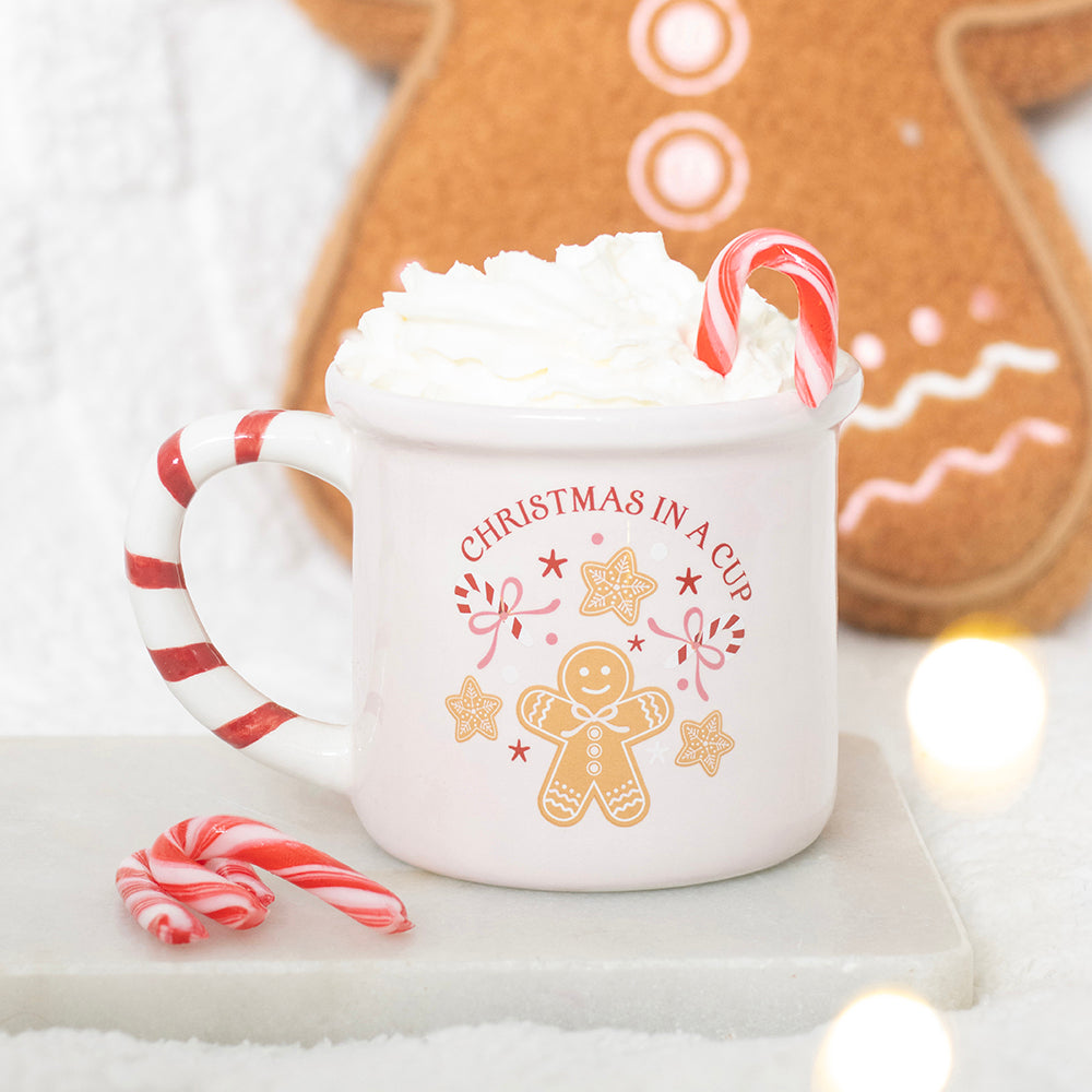 Viv! Christmas Kerstmok - Roze 'Christmas in a Mug' Mok