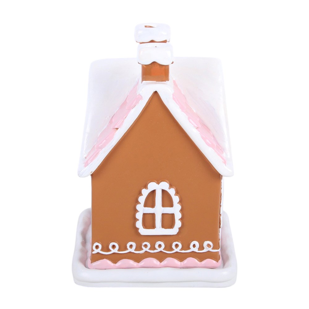 Viv! Christmas Kerst Geurbrander - Wierook Kegel Brander - Roze Gingerbread Huis