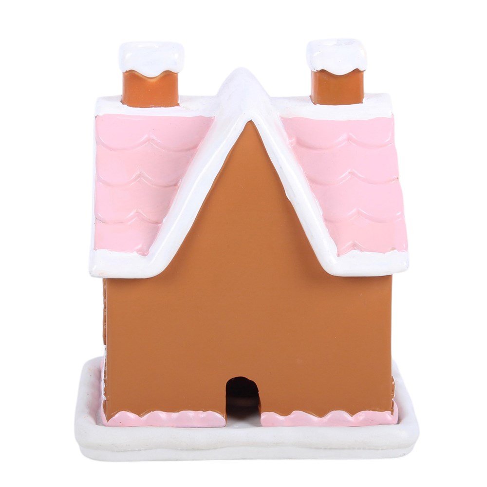 Viv! Christmas Kerst Geurbrander - Wierook Kegel Brander - Roze Gingerbread Huis