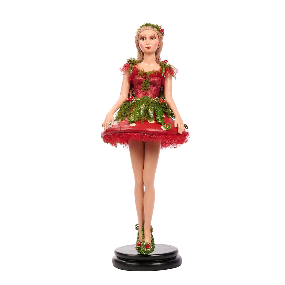 Goodwill M&G Kerstbeeld - Enchanted Woods Mushroom Fairy on Base - 56cm