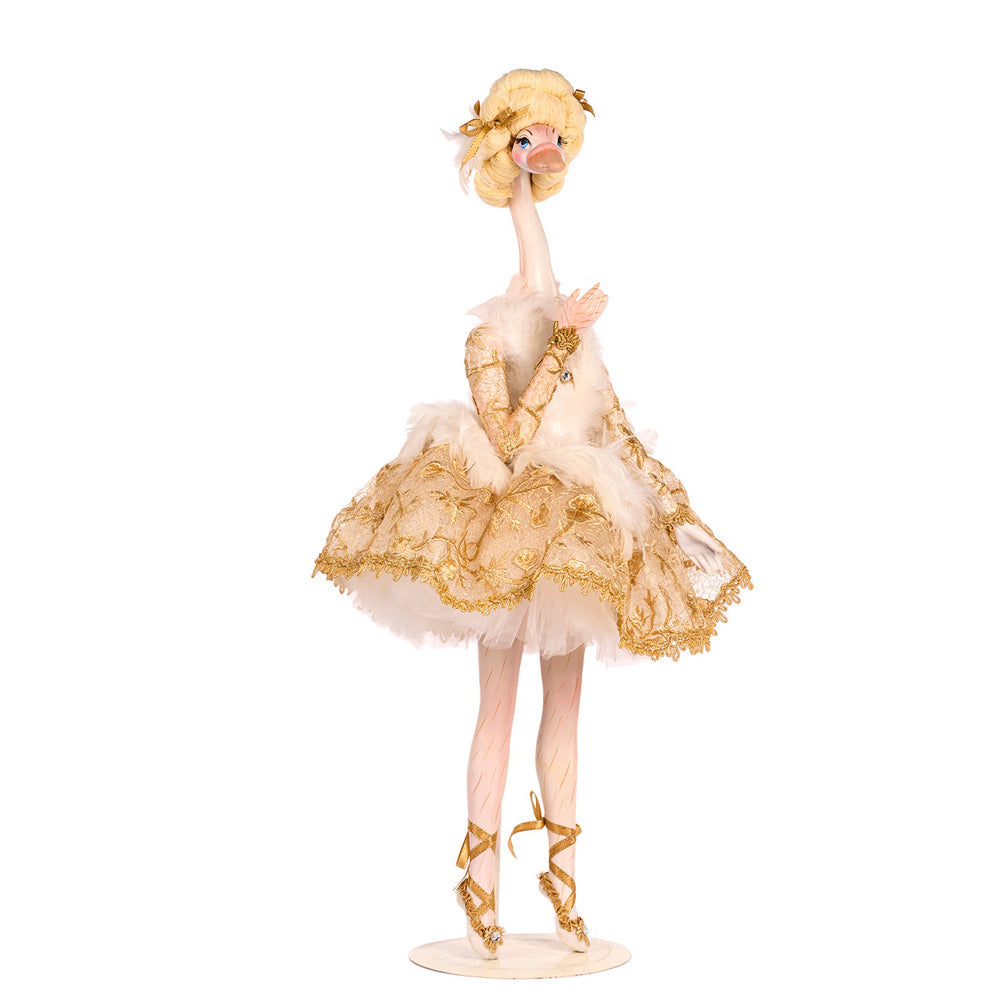 Goodwill M&G Kerstbeeld - Swan Queen Swan Ballerina Doll w/ Stand - 68,5cm
