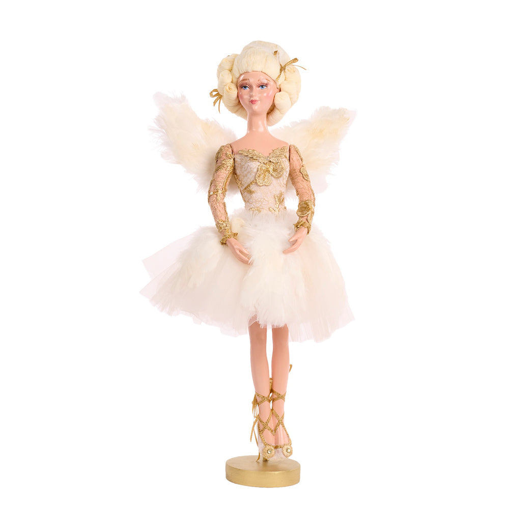 Goodwill M&G Kerstbeeld - Swan Queen Ballerina Angel on Base - 46cm