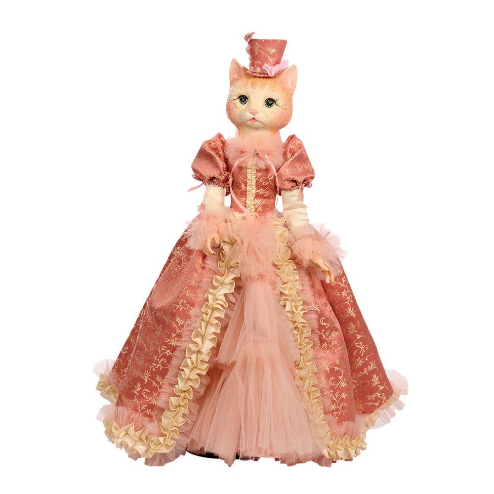 Goodwill M&G Kerstbeeld - Hug in a Mug Cat Lady Doll w/ Stand - 60cm