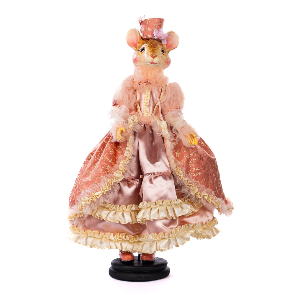 Goodwill M&G Kerstbeeld - Hug in a Mug Mouse Lady Doll w/ Stand - 60cm