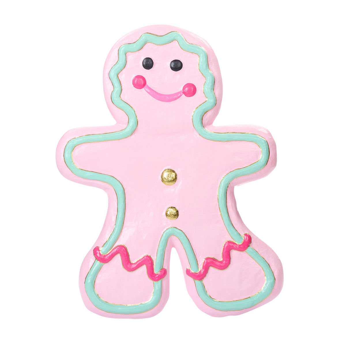 Goodwill M&G XL Weihnachtsdeko - Trendy Candy Lebkuchenfigur - Rosa - 76 cm