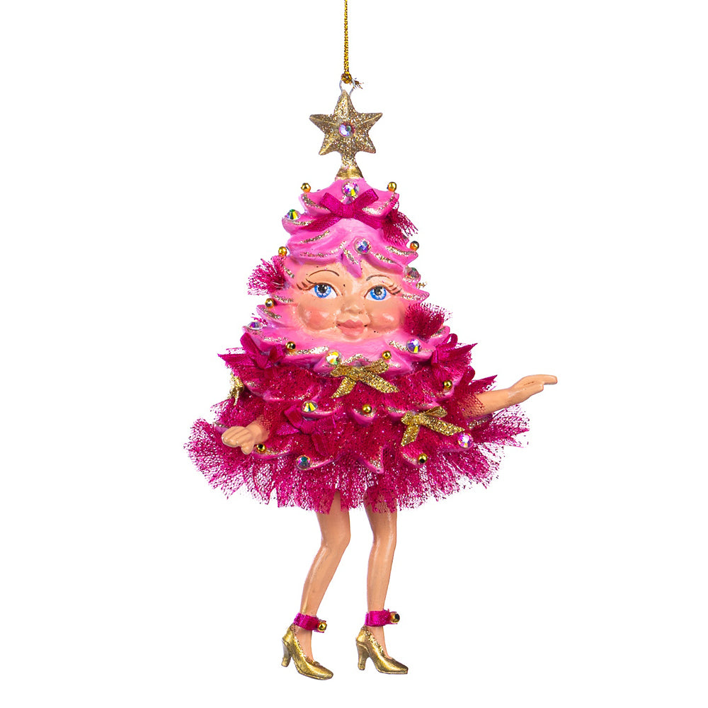 Goodwill M&G Kerstornament - Trendy Candy Kerstboom - roze - 16,5cm