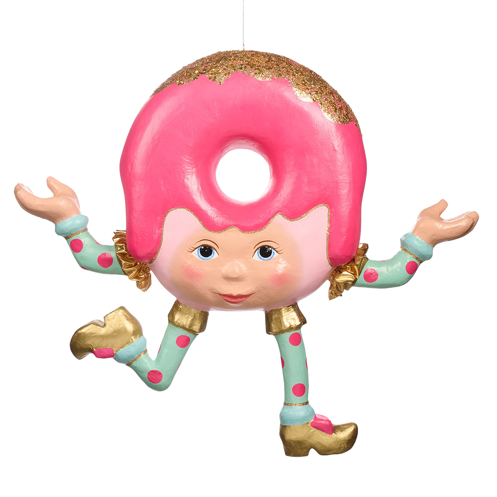 Goodwill M&G Christmas Display - Trendy Candy XL Donut Figure - Pink Blue - 91 cm